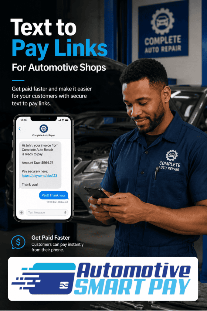 Text to Pay Links For Automotive Repair Shops