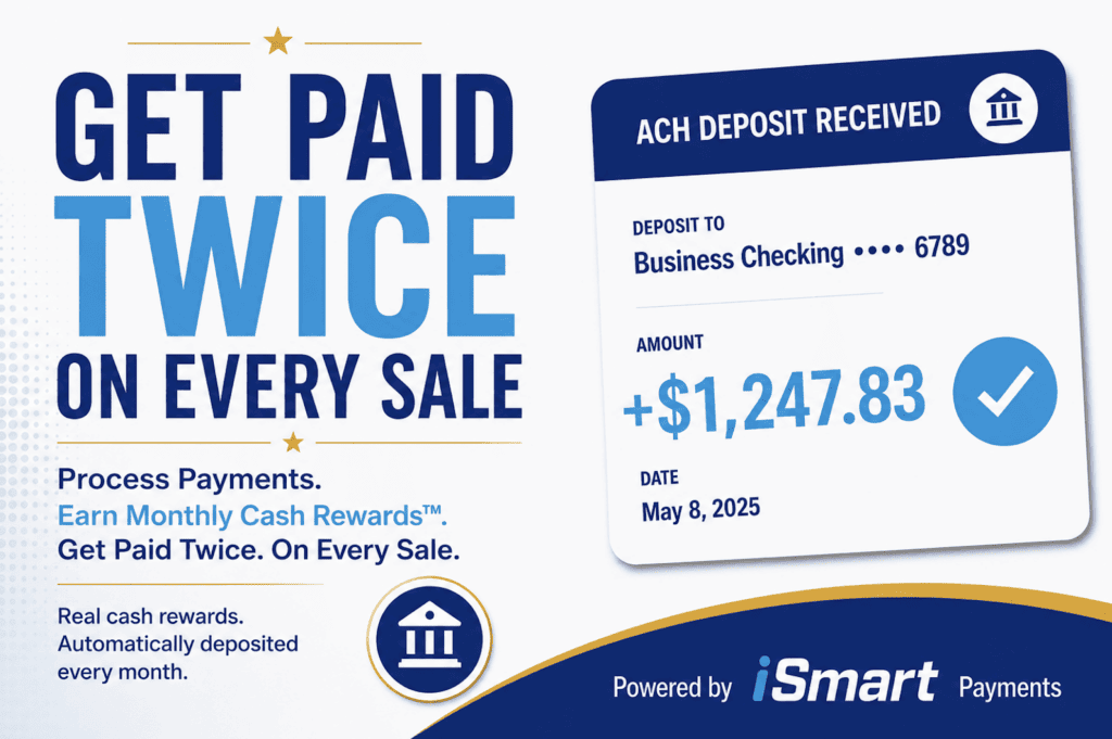 Image of How To Get Paid Twice On Every Sale with Monthly Cash Rewards from iSmart Payments